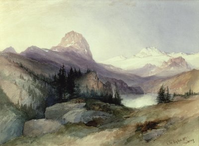 In de Bighorn Mountains, 1889 door Thomas Moran